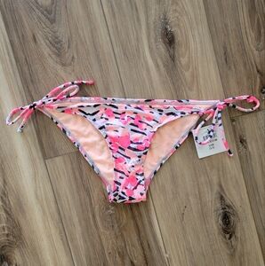 OP Pink and Black Bikini Bottom, Small, NWT